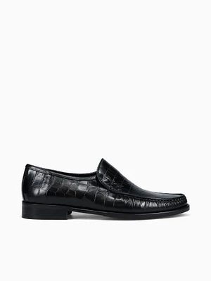 9045 Black Vitello Croco