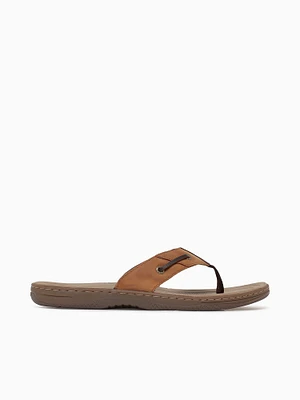 Baitfish Thong Brown Leather