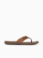 Baitfish Thong Brown Leather