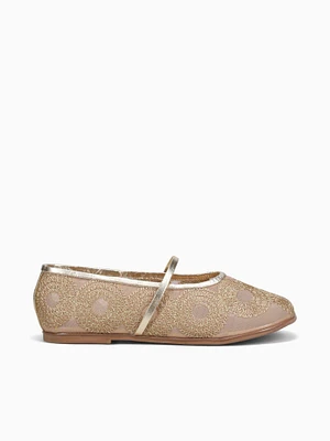 Flossie Bronce Ouro tela Circulos