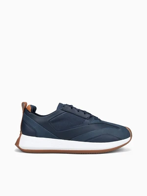 Marathon Trainer Navy White leather