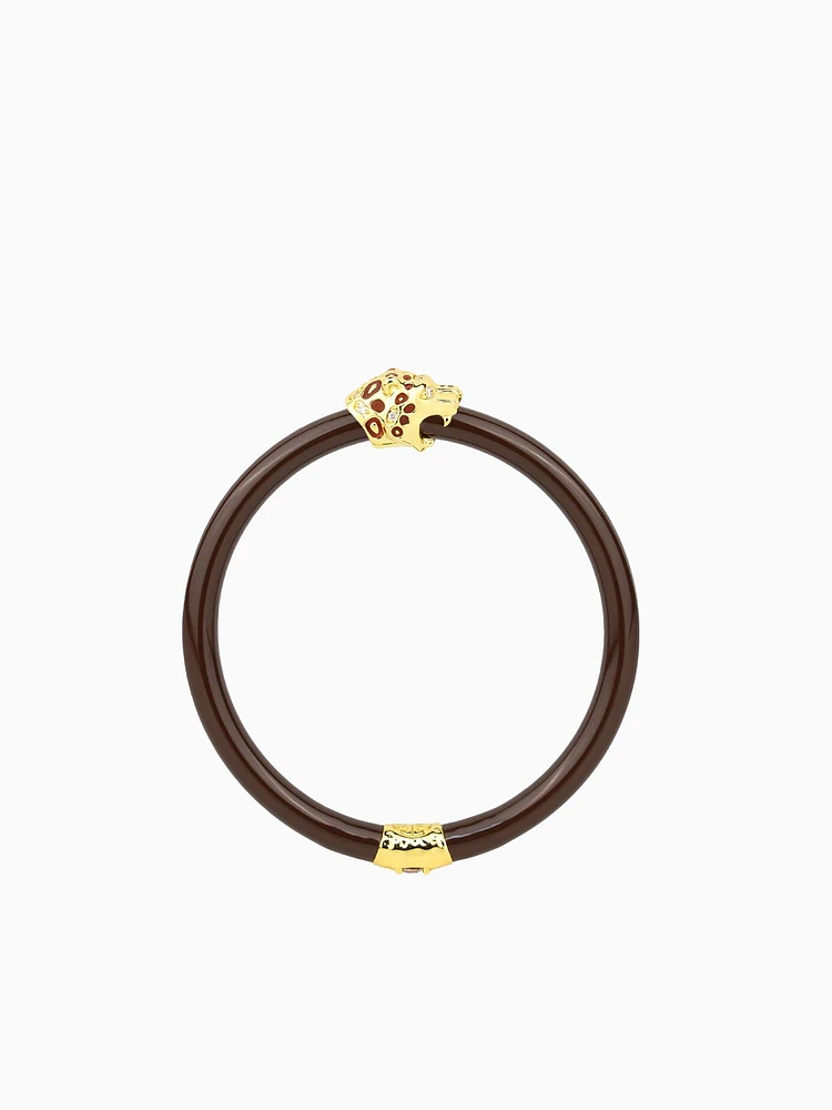 Fauna Panther All Weather Bangle (AWB) - Chocolate