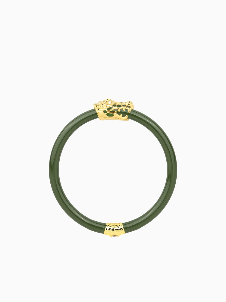 Fauna Crocodile All Weather Bangle (AWB) - Jade
