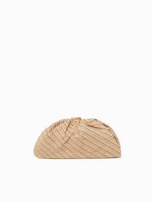 Brisa Clutch Natural Gold