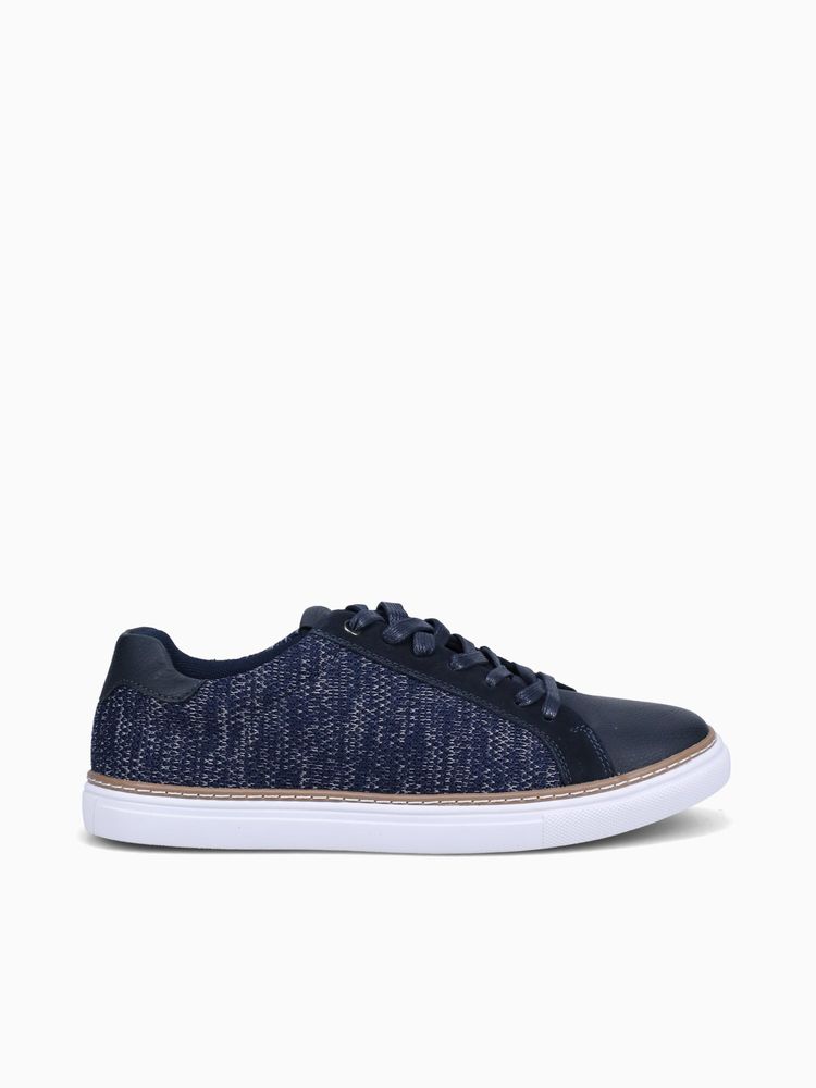 Tarso Al25764028 Navy Knit Suede