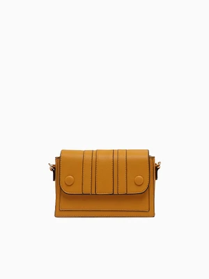 Srb26762 Button Detail Crossbag Yellow