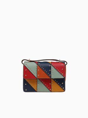 Srb26681 Patched Flap Bag Multi Bright