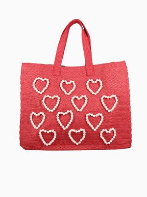 42101 I Heart Tote Red