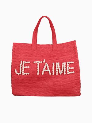 42104 Je T'aime Tote Red