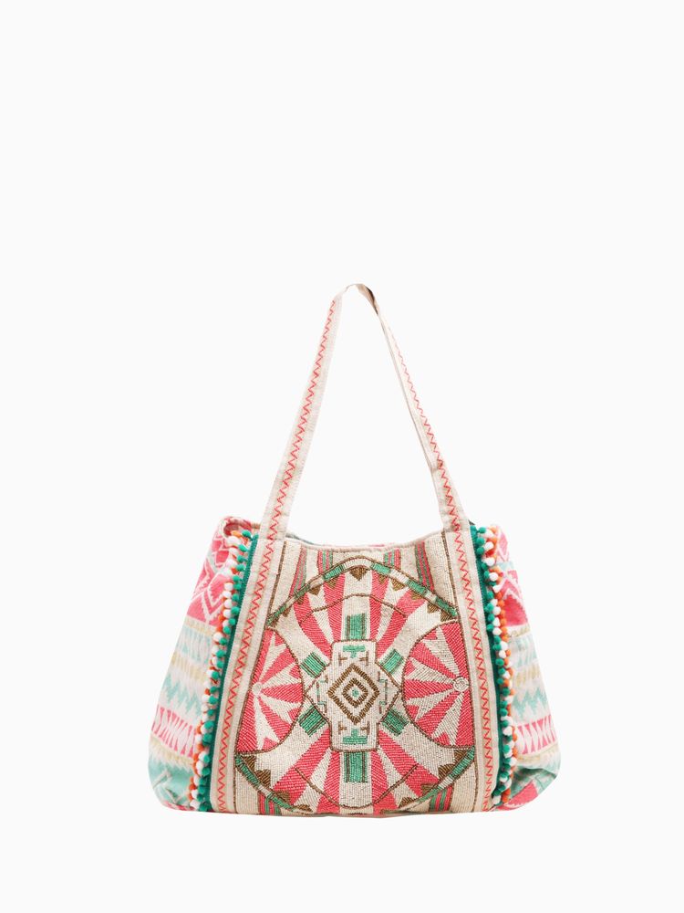 Ab21191 Rising Sun Tote Org. Multi