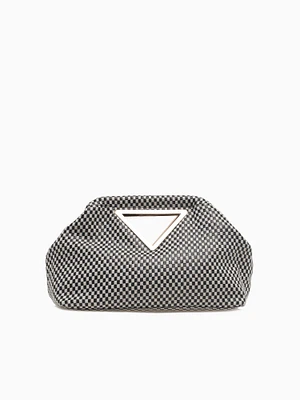 Maya Top Handle Black White