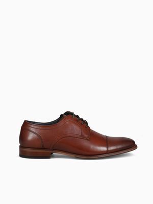 Flex Cap Toe Cognac Leather