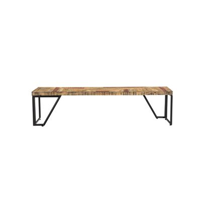 Casual Modern Bench in Multi-tone Natural Finish—Large