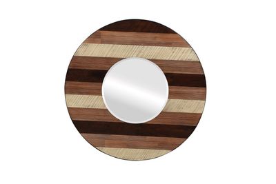 Medley Wall Mirror in Multi-tone Natural Finish