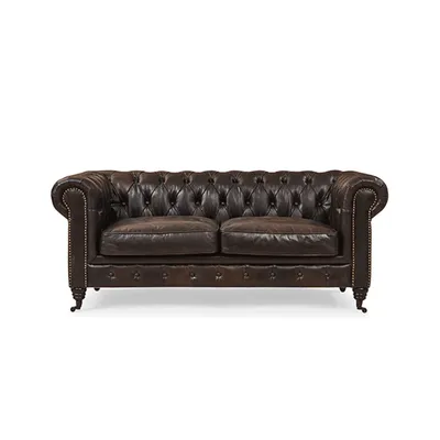 Vintage -Seater Leather Chesterfield Sofa