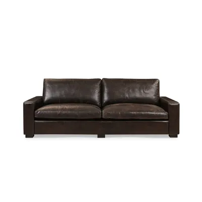 Cigar -Seater Leather Sofa