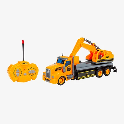 Big Kid's Construction RC Semi Truck Excavator [1:48]