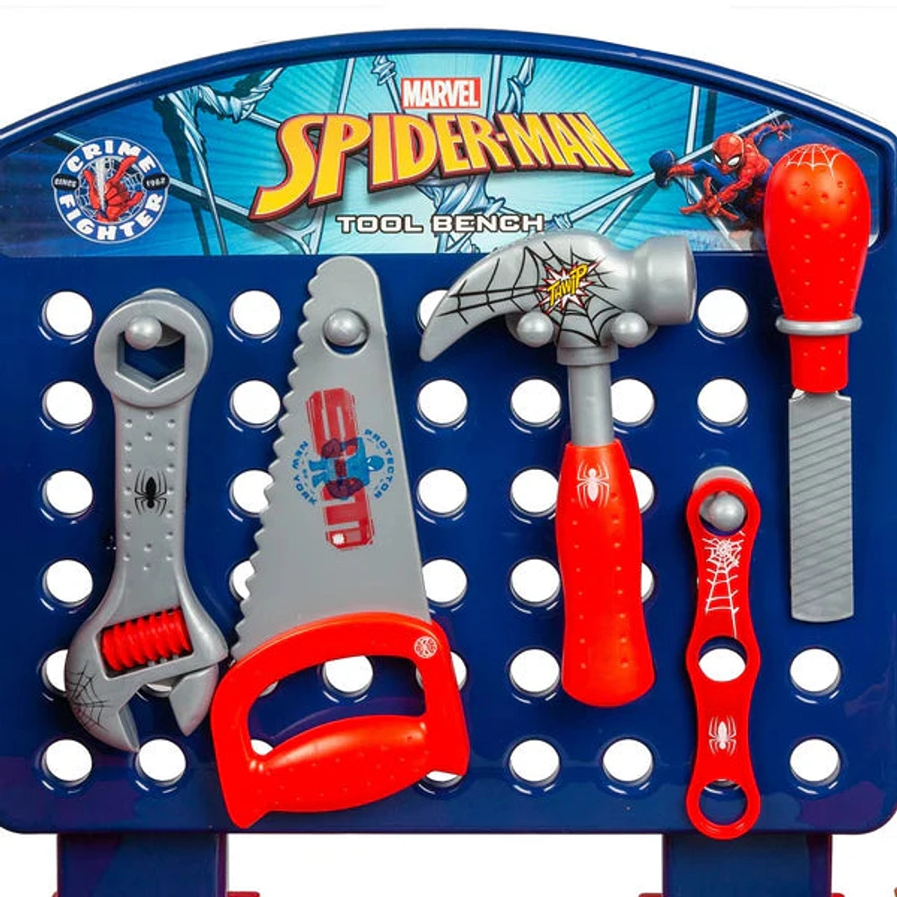 SpiderMan Tool Bench Playset with Take Apart Car (84 Pieces)