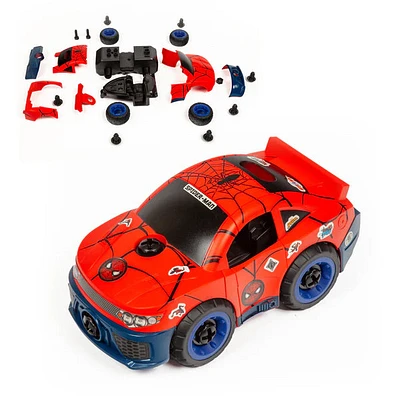 SpiderMan Tool Bench Playset with Take Apart Car (84 Pieces)