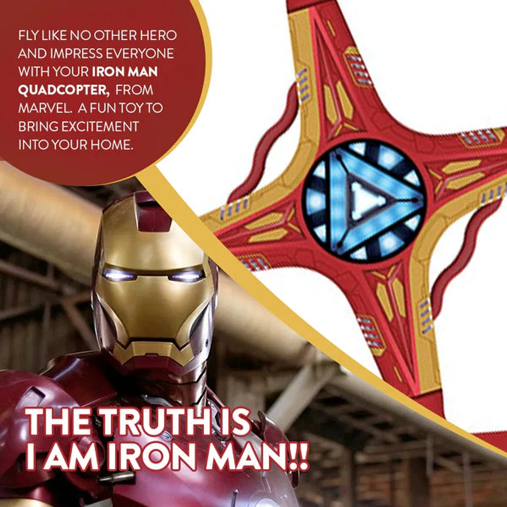 Marvel Licensed Avengers Iron Man Sky Hero 2.4GHz 4.5CH RC Drone