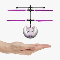 Unicorn Emoji IR UFO Ball Helicopter