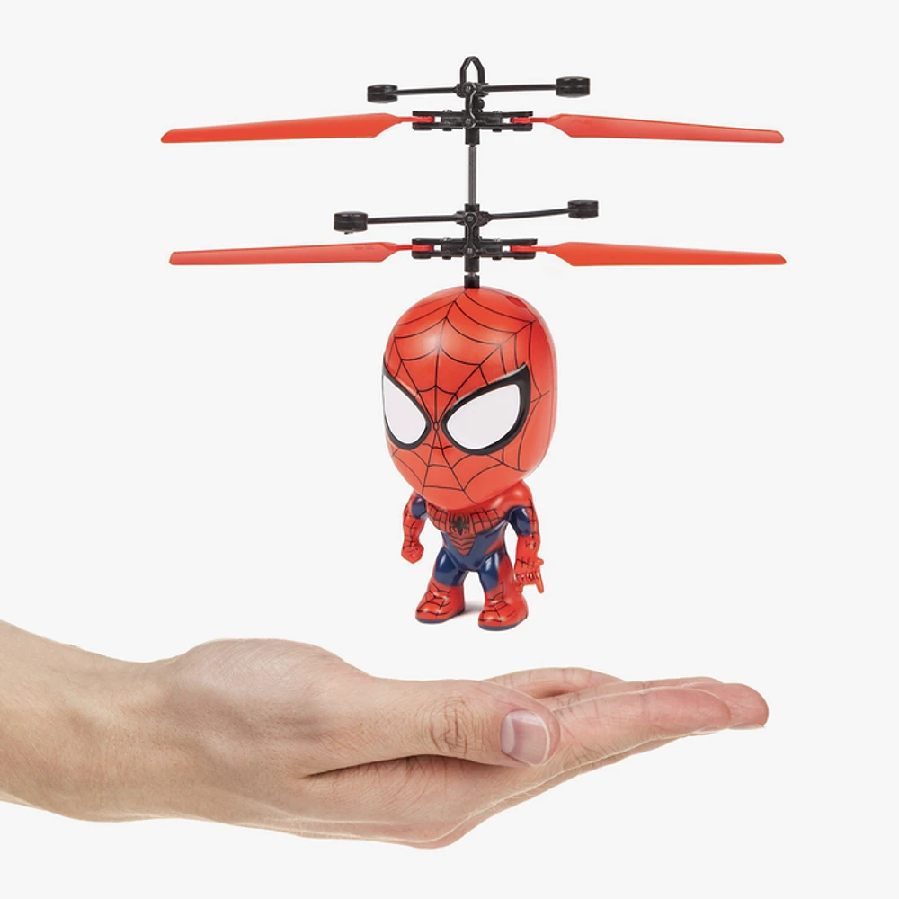 Marvel Spider-Man sous licence de 3,5 pouces Flying Figure IR UFO Big Head Helicopter