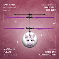 Unicorn Emoji IR UFO Ball Helicopter