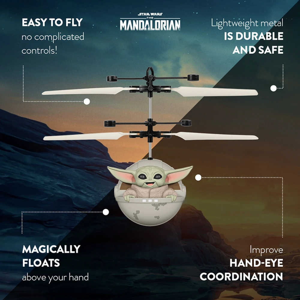 Star Wars: The Mandalorian "The Child" Sculpted Head - UFO Helicopter (Baby Yoda)