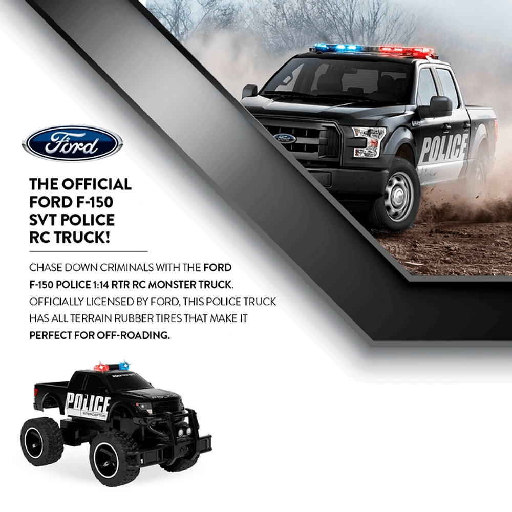 Ford F-150 Police 1:14 RTR Monster Truck électrique RC