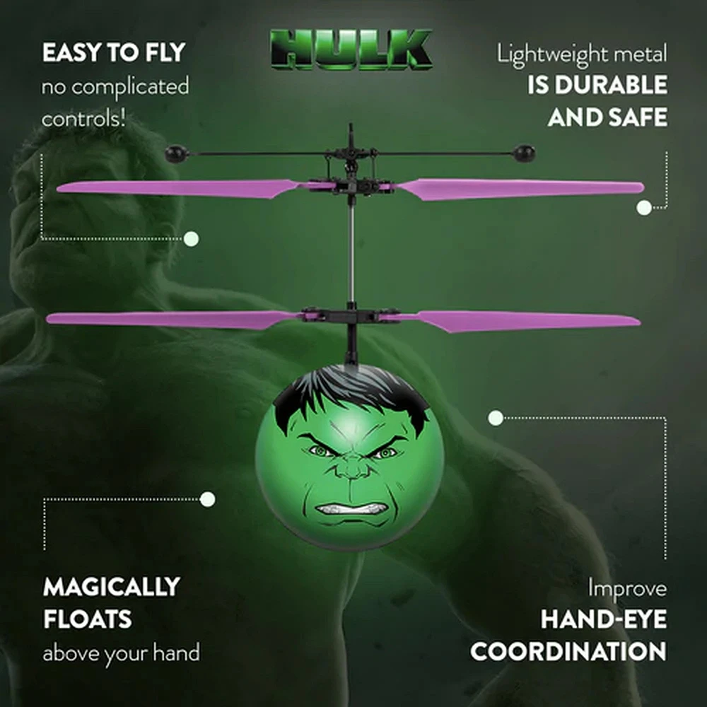 Balle Heli UFO IR Avengers Hulk sous licence Marvel