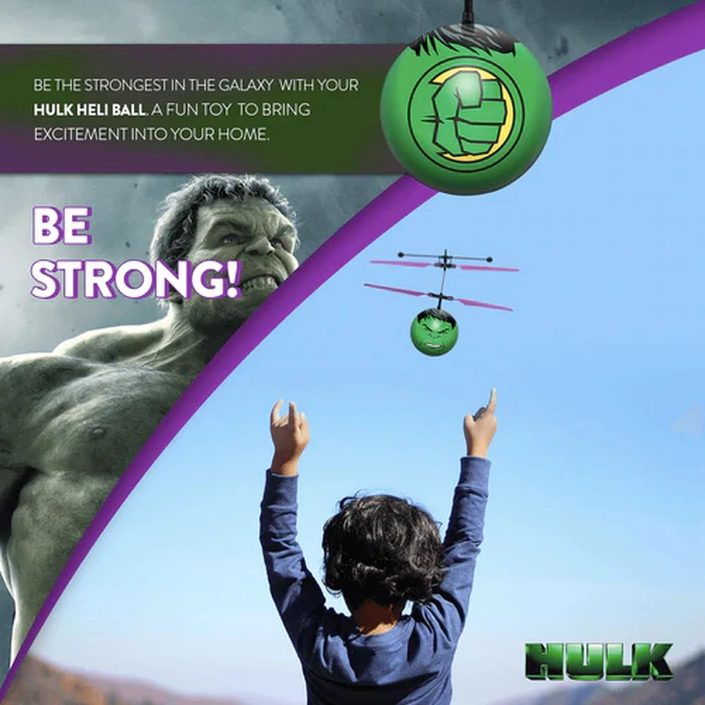 Balle Heli UFO IR Avengers Hulk sous licence Marvel