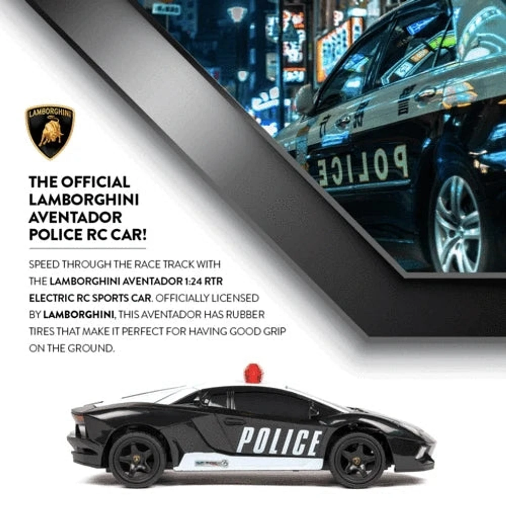 Voiture de police Lamborghini Aventador RC [1:24]