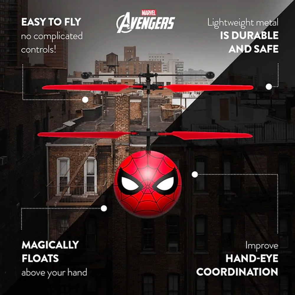 Balle Heli UFO IR de Retrouvailles Spider-Man sous licence Marvel