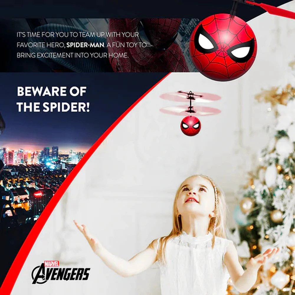 Balle Heli UFO IR de Retrouvailles Spider-Man sous licence Marvel