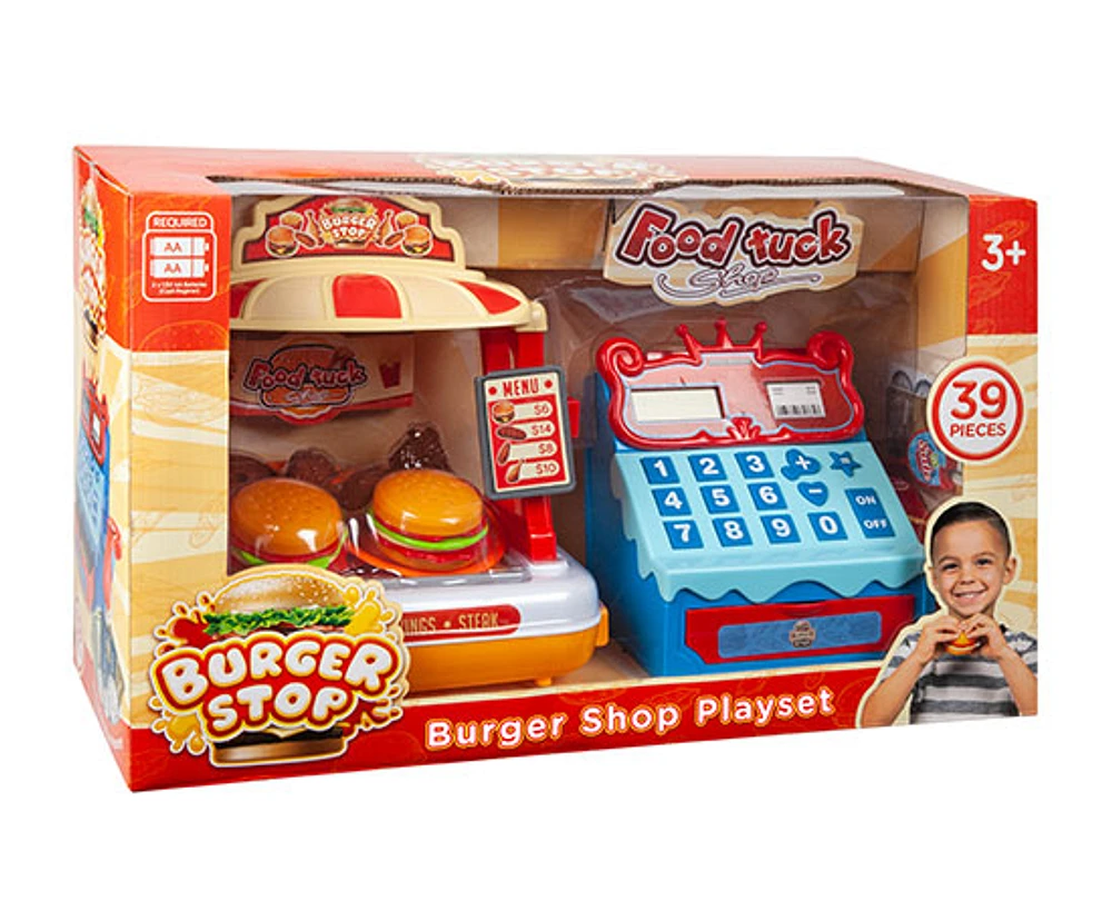 World Tech Toys Burger Stop avec caisse enregistreuse Playset