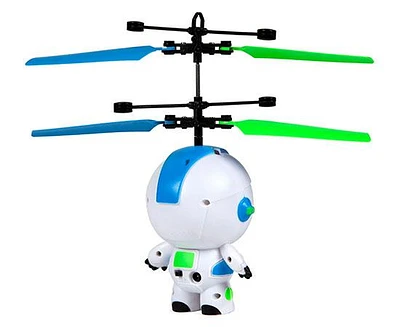 World Tech Toys Hoverbot 3,5 pouces Flying Figure UFO Big Head Helicopter