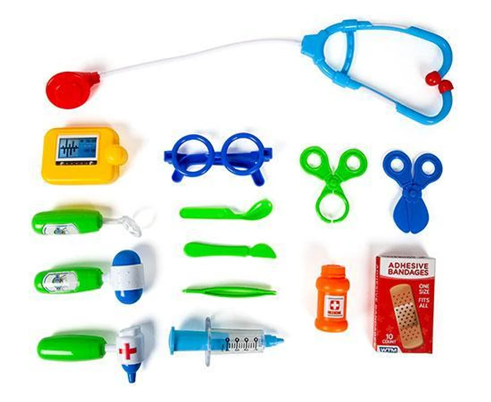 World Tech Toys Medic Sac à dos 20 pièces Premiers soins et jeu médical