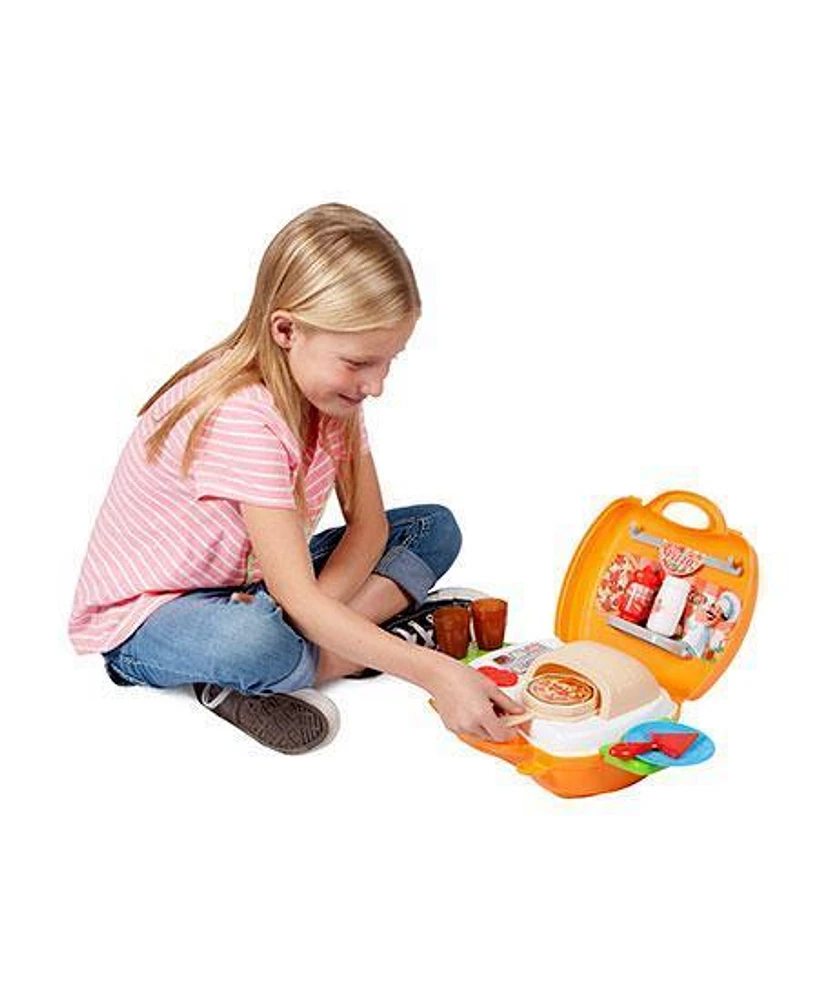 World Tech Toys Pizzeria Ensemble de jeu valise 22 pièces