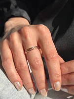 Tri Tone Simple Ring