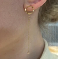 Single Short Minimalist Earring