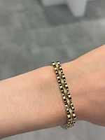 Enamel Diamond link Bracelet