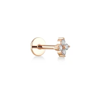 Quad Diamond Piercing -Single