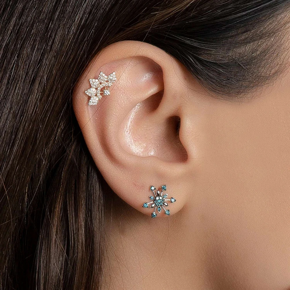 Tiara Crown Diamond  Piercing -Single