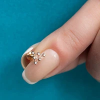 Pyramid Diamond Piercing -Single