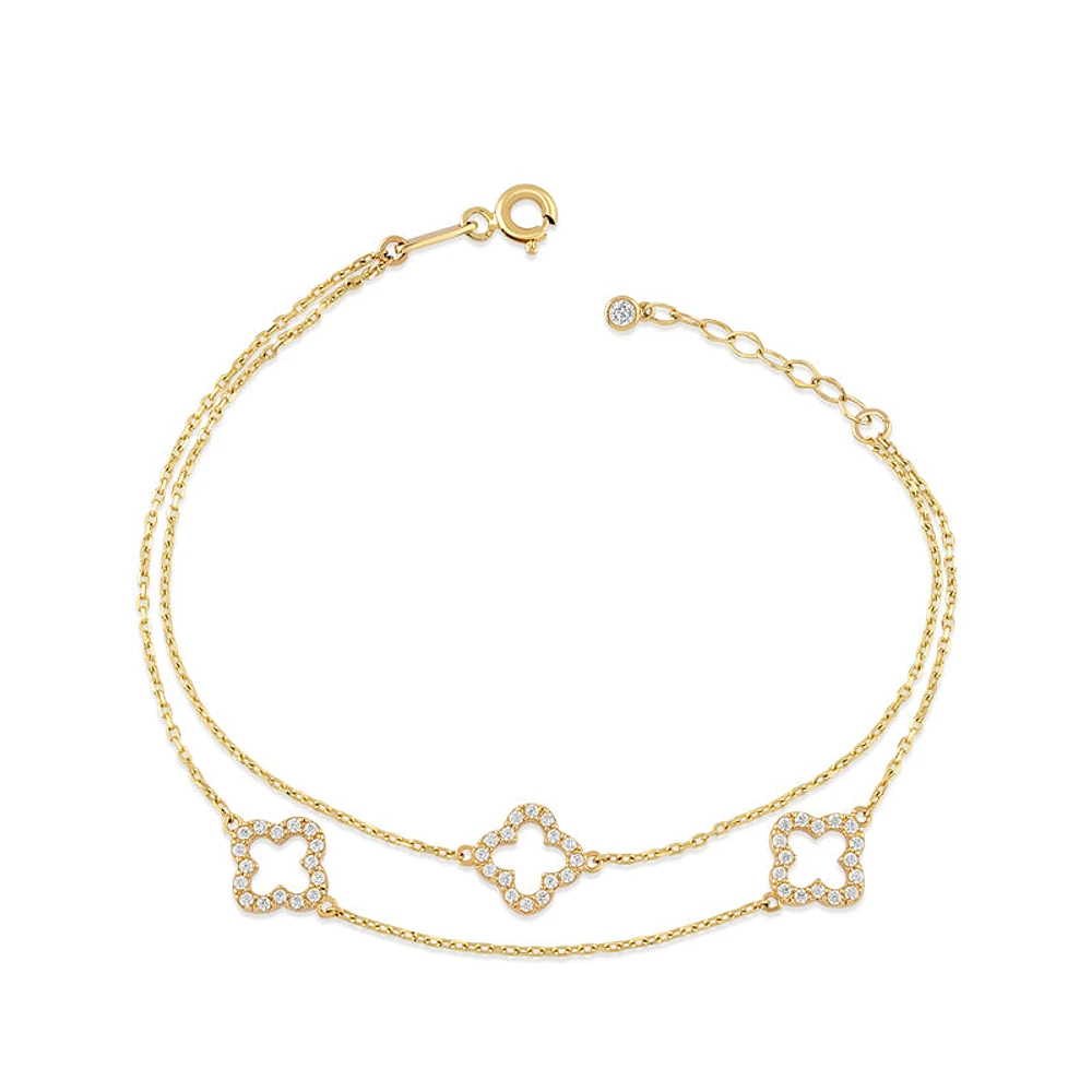 2line Glowing Clover Bracelet