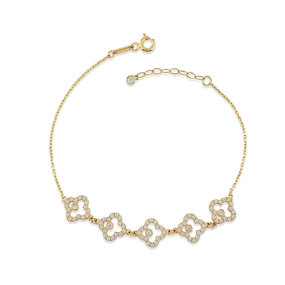 5 Shamrock Celestial Bracelet