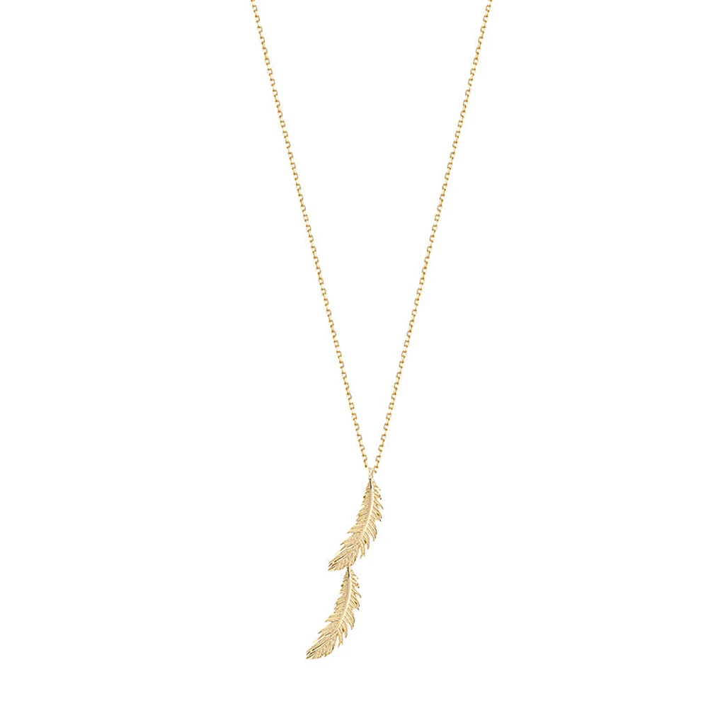 Double Feather Pendant