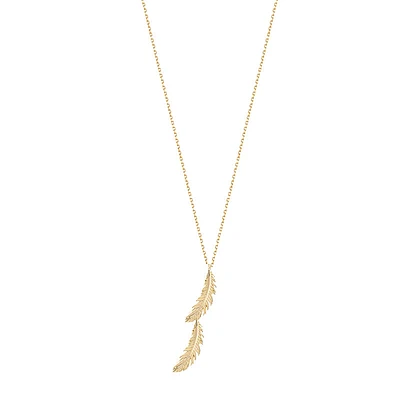 Double Feather Pendant