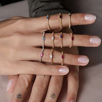 Dainty Bagutte Ring - Spring