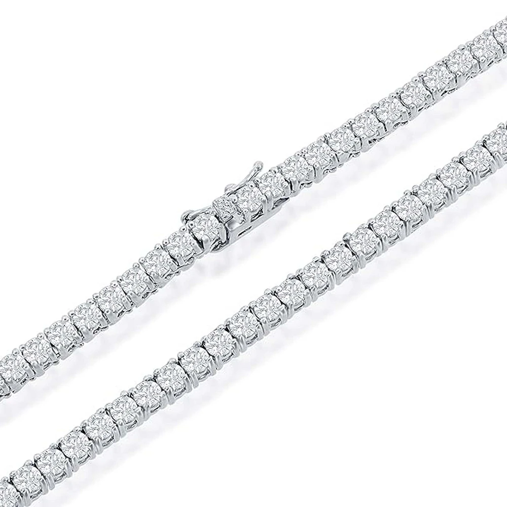 Silver Tennis Necklace